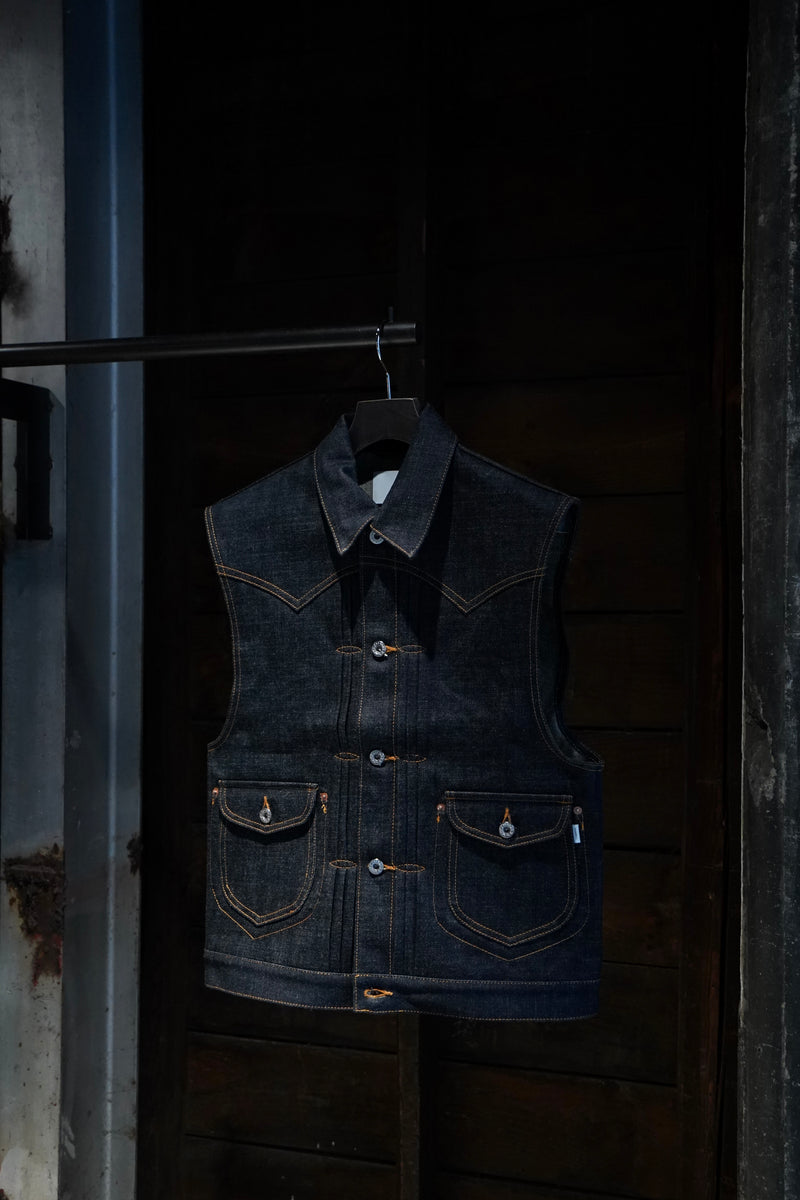 SUGARHILL(シュガーヒル)のCLASSIC DENIM VEST(RIGID INDIGO)(ベスト