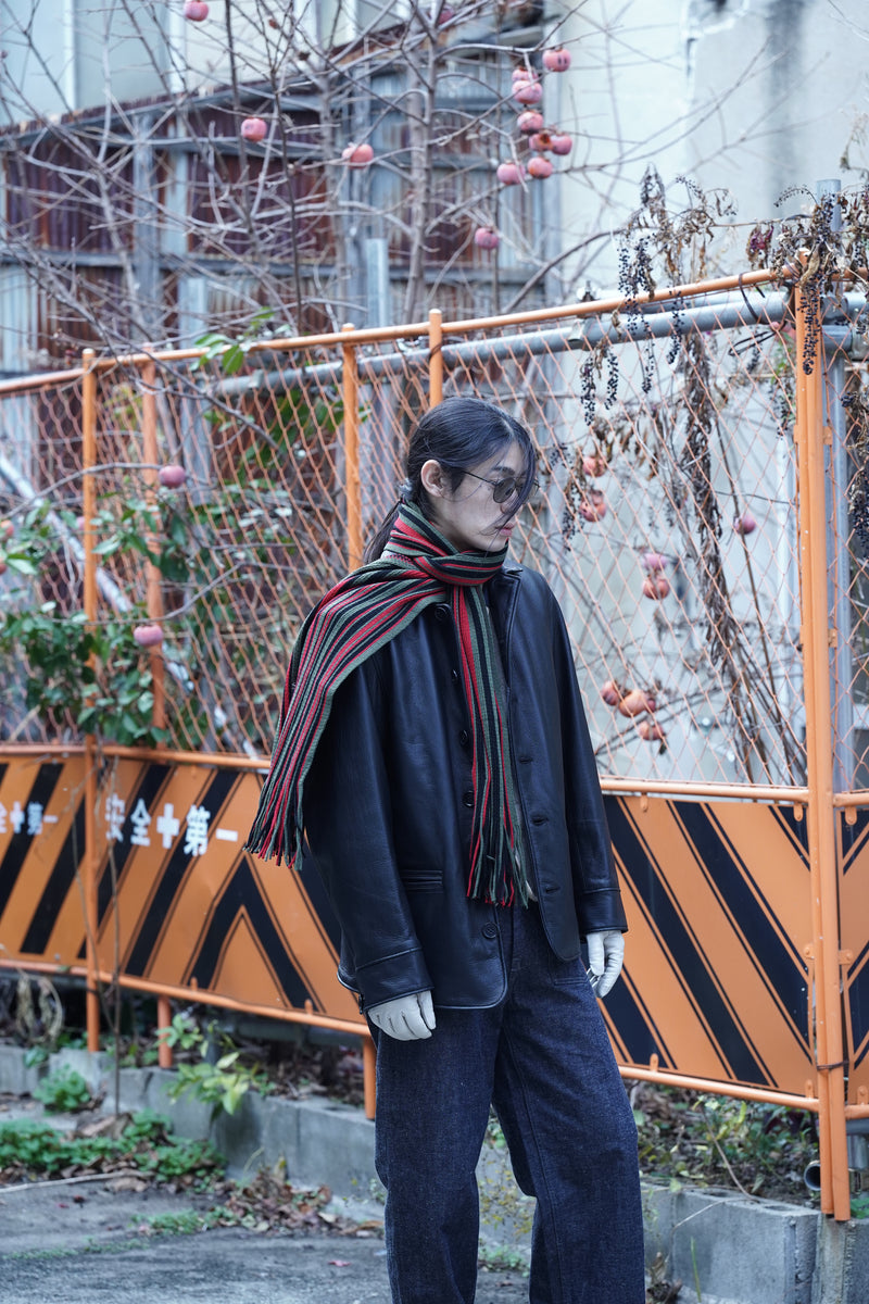NICHOLAS DALEY(ニコラスデイリー)25AWのSTRIPED SCARF (BLACK