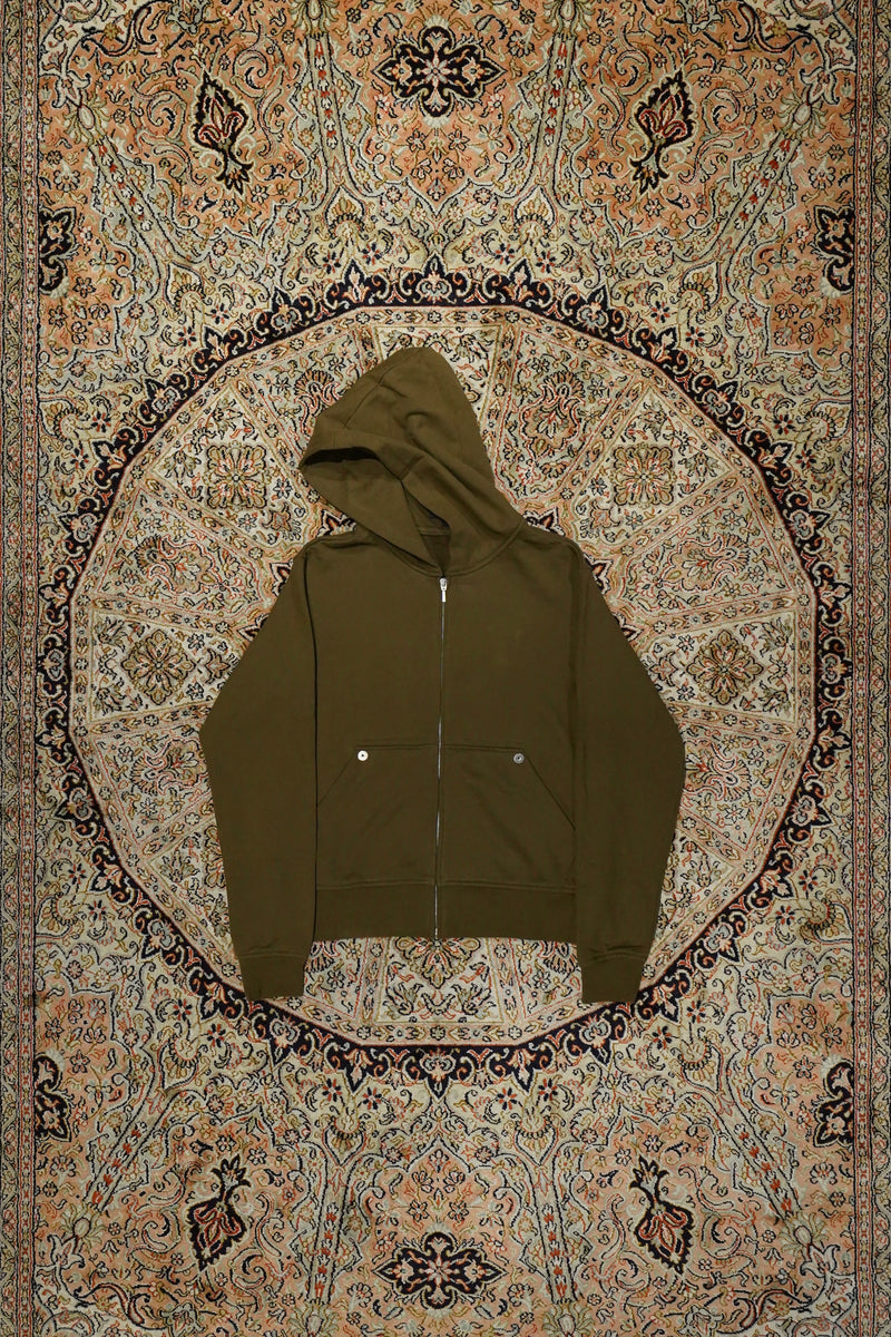 Omar Afridi(オマールアフリディ) のFULL ZIP HOODIE(KHAKI