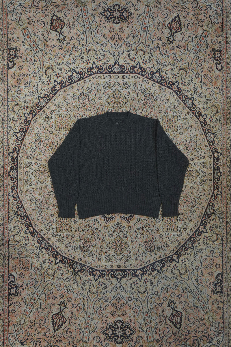 Taiga Takahashi(タイガタカハシ) 2026AWのCREWNECK SWEATER(CHARCOAL