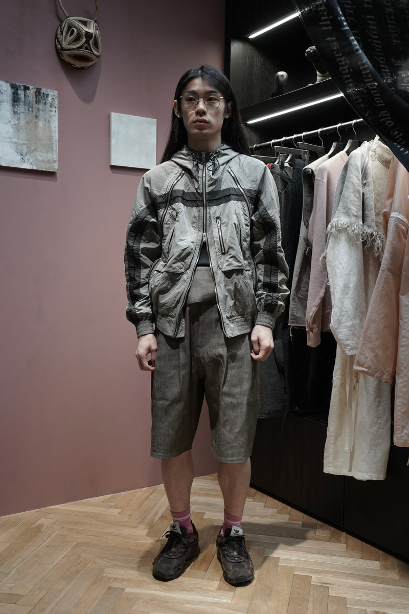 SUGARHILL(シュガーヒル)2025SSのNYLON HOODED JACKET(GRAY