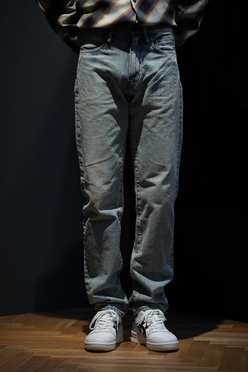 FADED MODERN DENIM REGULAR TROUSERS