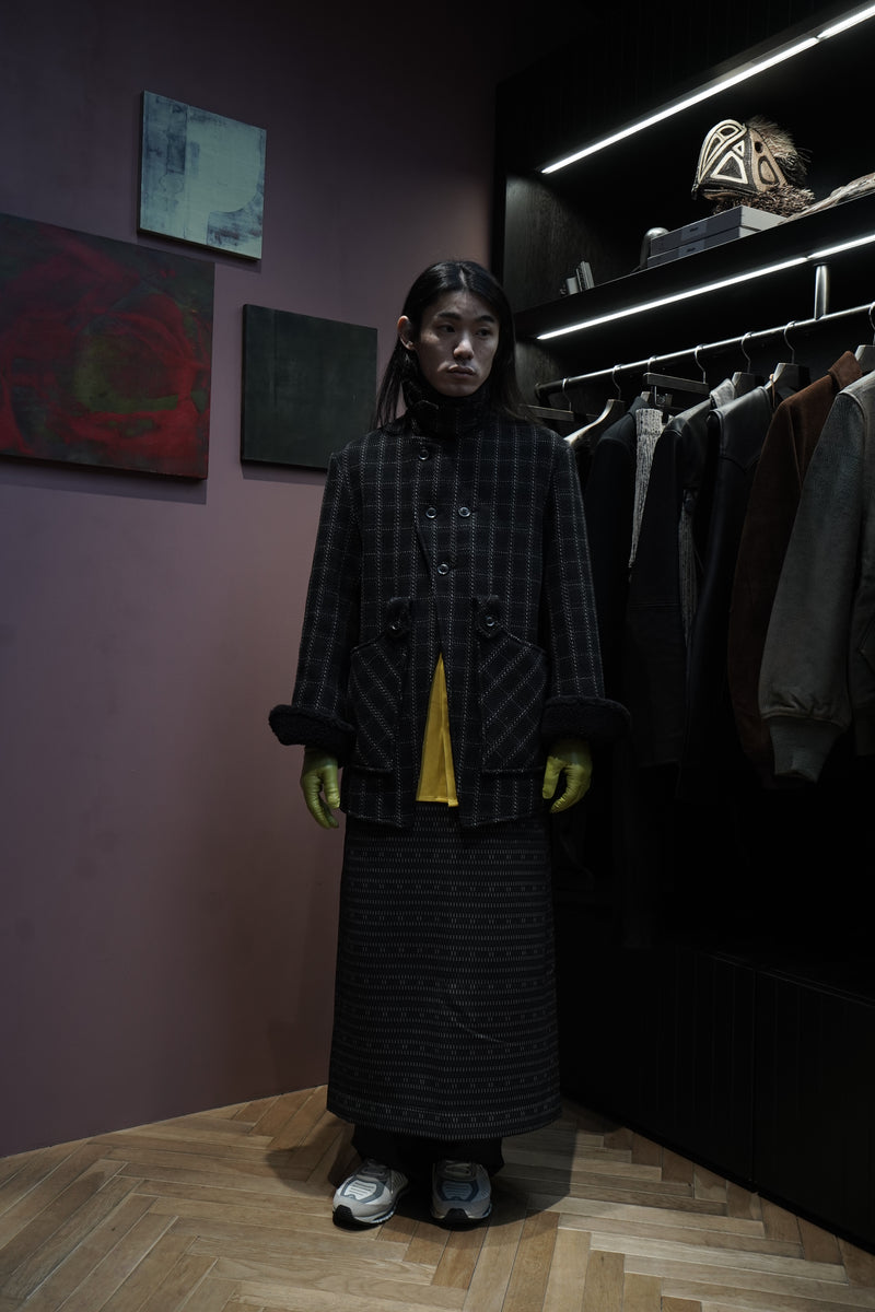 STEAF(スティーフ)25AWのANDINO COAT(SAND BLACK)(コート)の通販