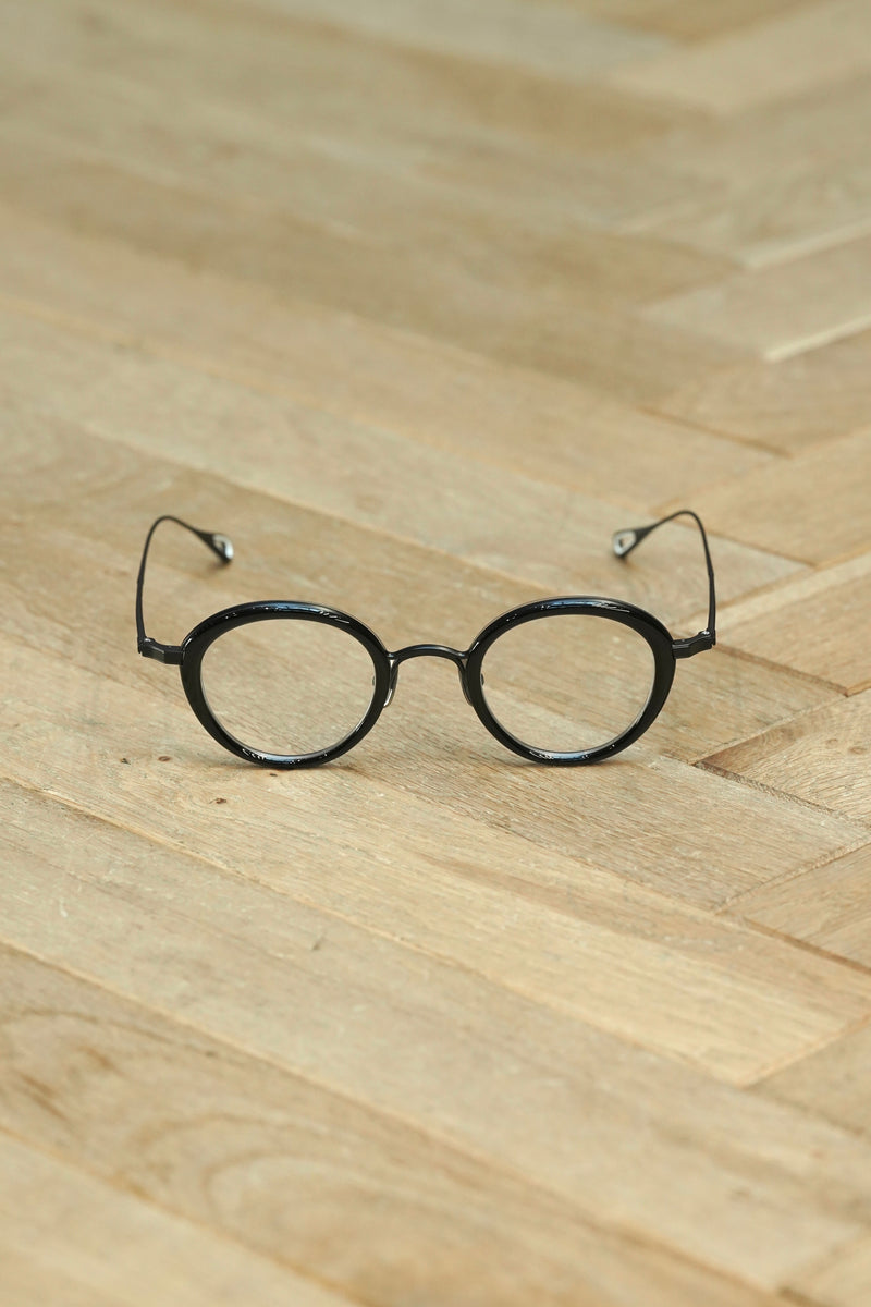 【YUICHI TOYAMA.】 U-159 V.Gertrud 01Black Yuichi Toyama - V. Gertrud (U-159) Eyeglasses | Specs Collective