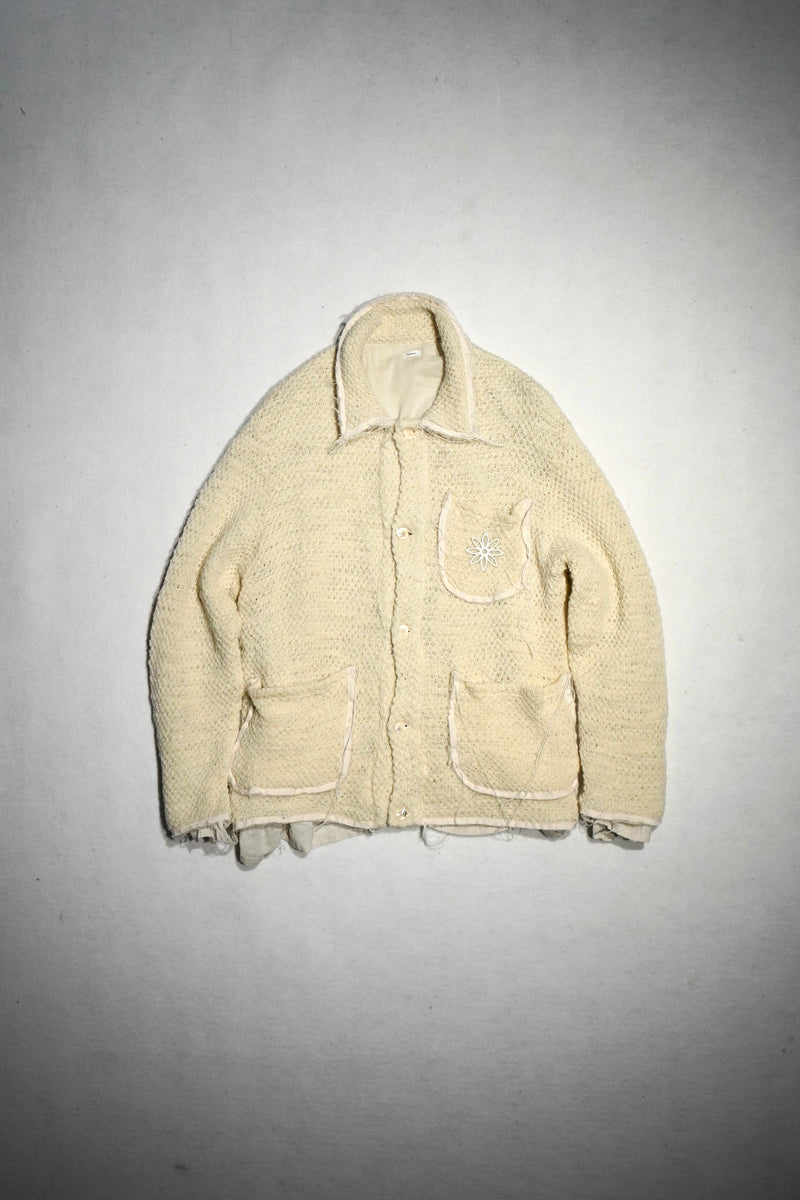 Broken Knit Jacket (White)