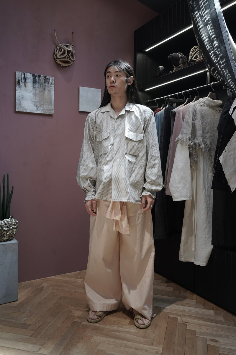 SARTO(サルト)25SSのOPEN COLLAR BLOUSE(O.WHITE/BLACK