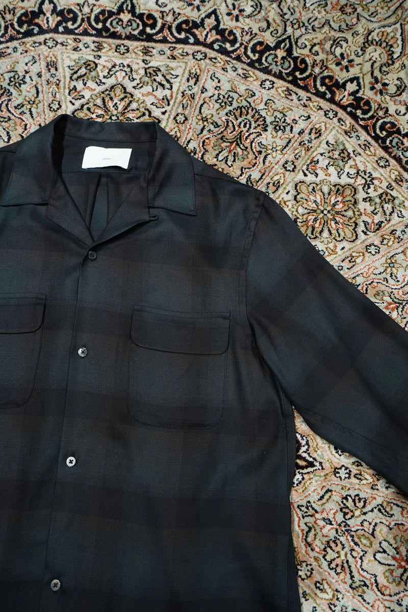 SUGARHILL(シュガーヒル)25AWのPLAID OPEN COLLOR SHIRTS(DEEP GREEN