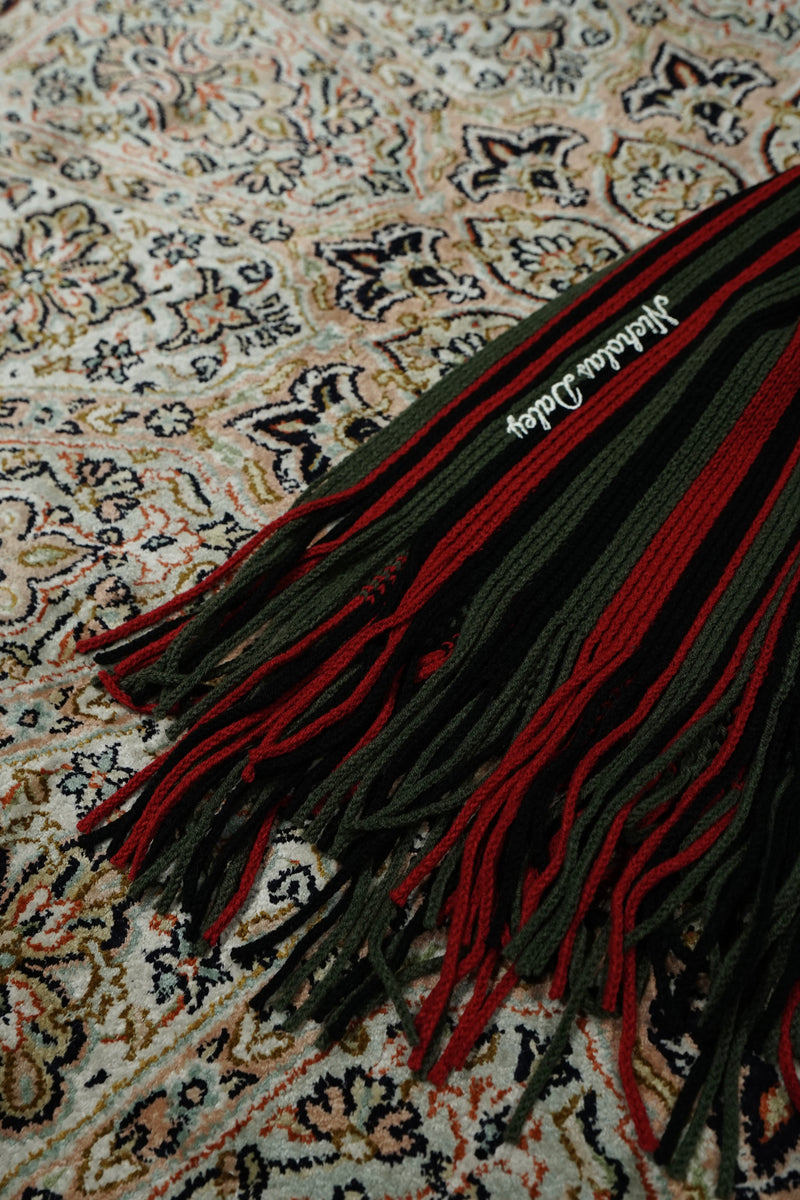NICHOLAS DALEY(ニコラス デイリー)25AWのSTRIPED SCARF (BLACK