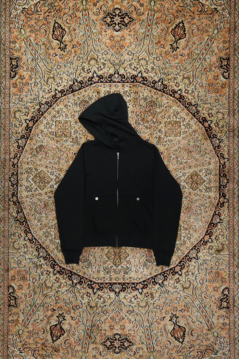 Omar Afridi(オマールアフリディ) のFULL ZIP HOODIE(BLACK