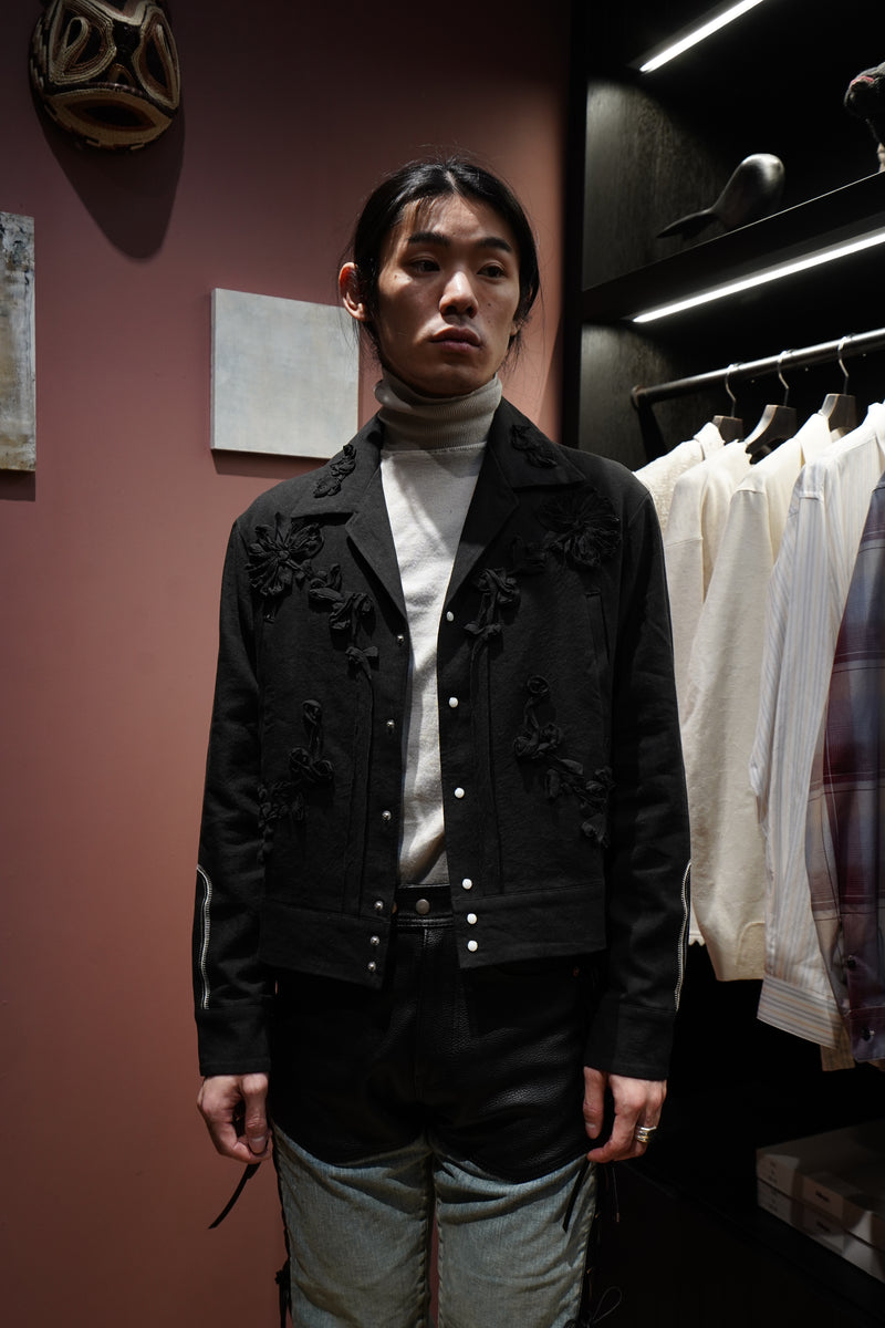 ジャケット・アウター Sasquatchfabrix 25SS WESTERN JKT FLOWERS Sasquatchfabrix 25SS WESTERN JKT FLOWERS