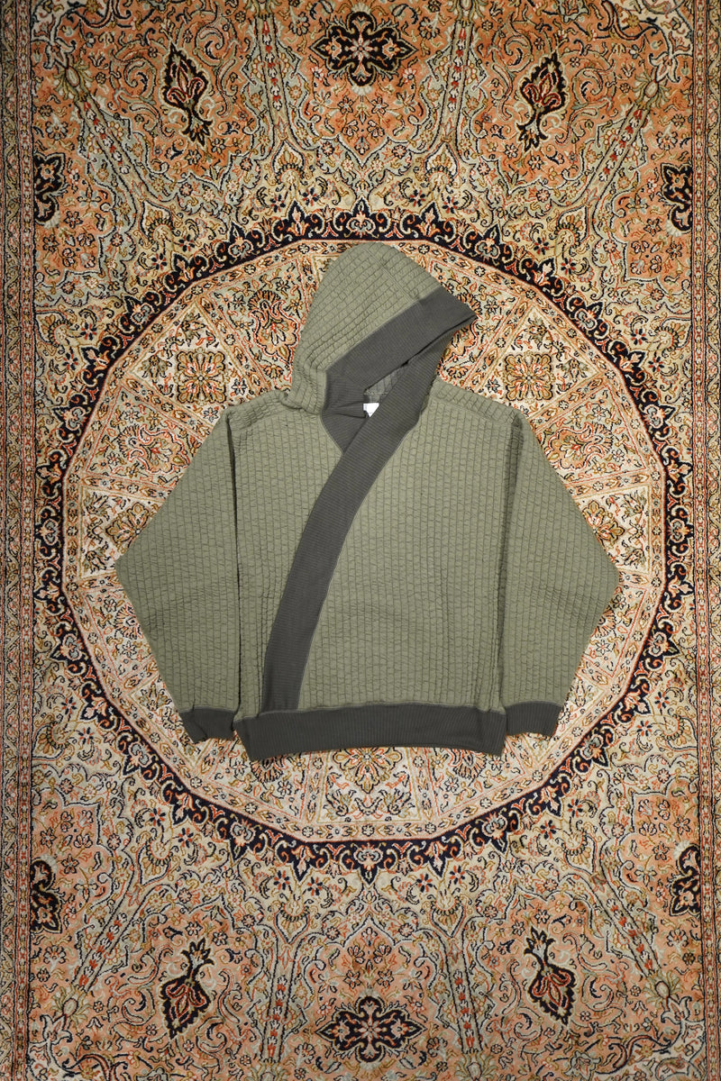 トップス Sasquatchfabrix. 12AW-GOA-007 HOODIE SEQUENZ（シークエンズ）】ONI-FADE BOXY ZIP HOODIE / 短丈