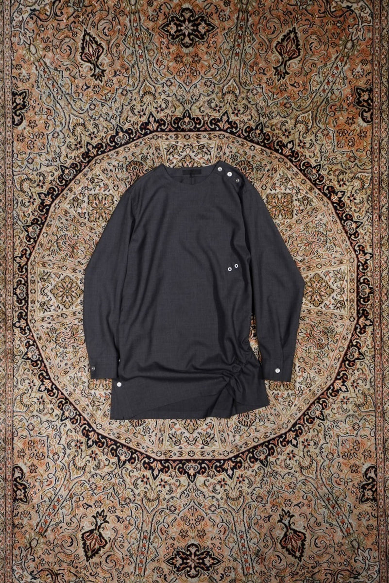 Omar Afridi(オマールアフリディ)25SSのAfridi CINCHED SHIRT(GREY