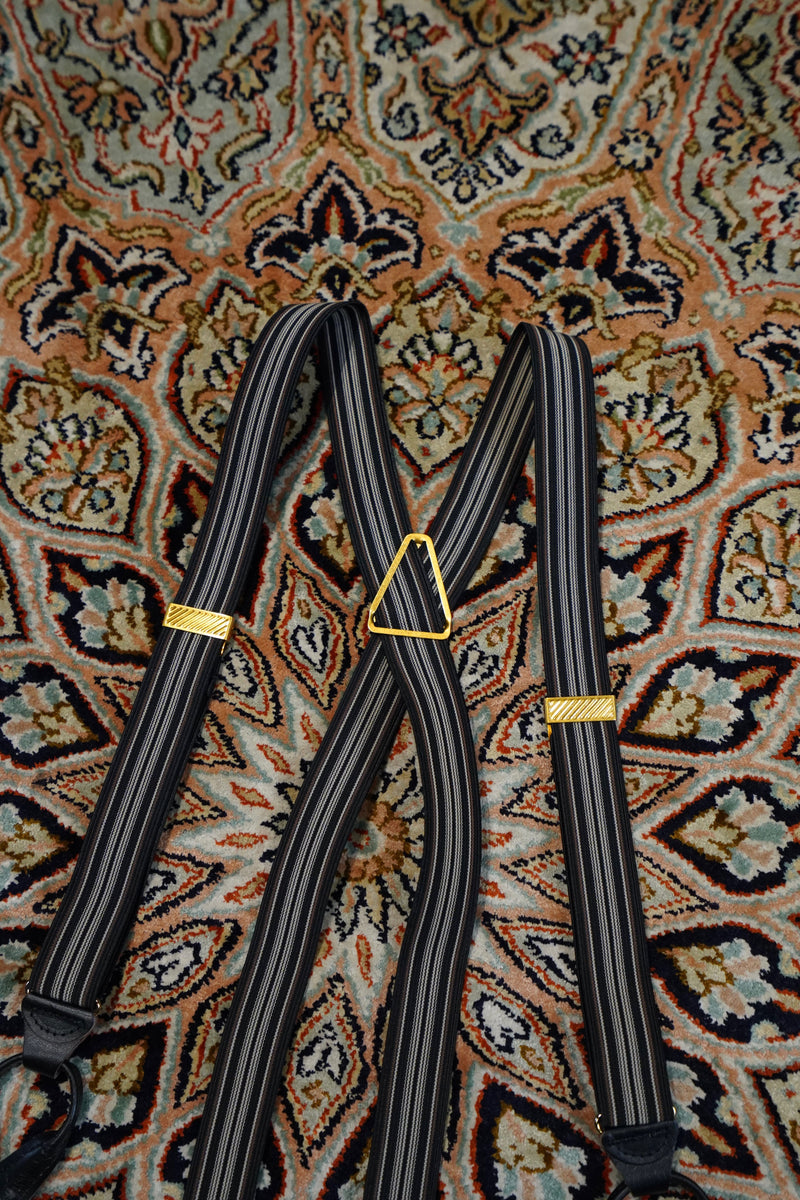 Taiga Takahashi(タイガタカハシ)のSUSPENDER(MULTI STRIPE BLACK