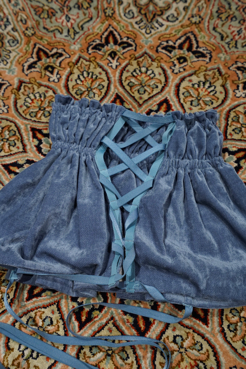 bustier collar (blue)