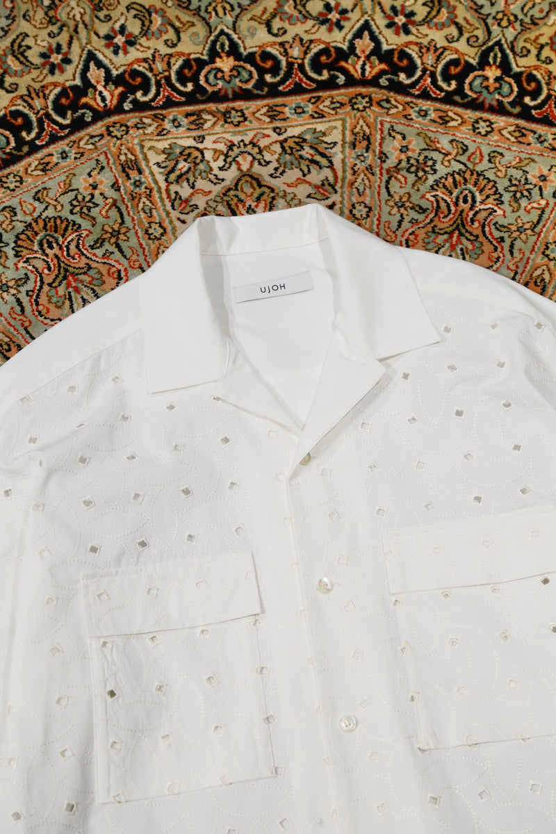 UJOH(ウジョー)のOPEN COLLAR SHIRTS(WHITE)(ブラウス)の通販