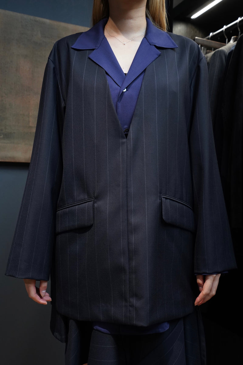 UJOH　V-neck BOX JKT ネイビー SIZE2 UJOH V-neck BOX JKT ネイビー SIZE2 UJOH(ウジョー)のV-neck BOX JKT