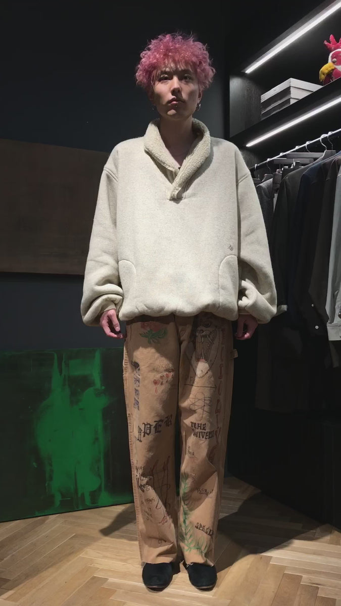 NISH / HANDPAINT WORKER PANTS裾幅235cm