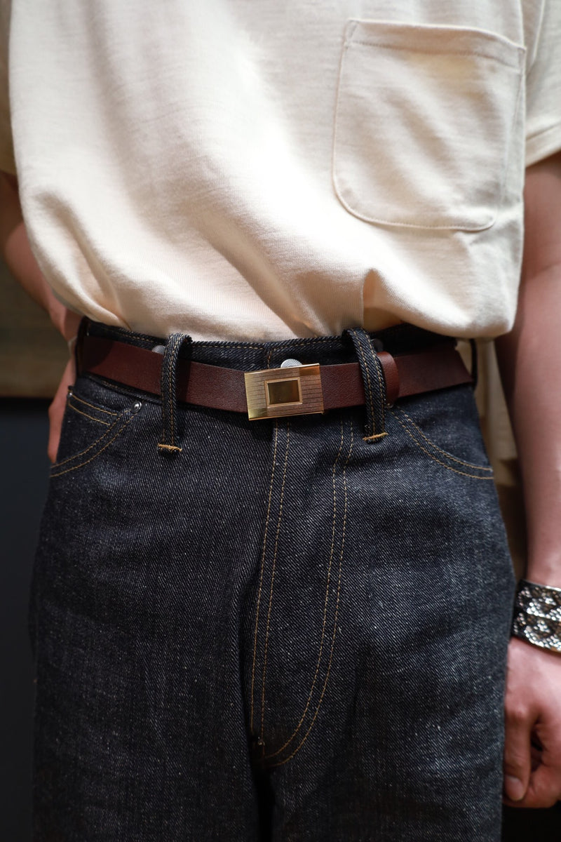 HICKOK BELT(DOUBLE MUD DYED BROWN)