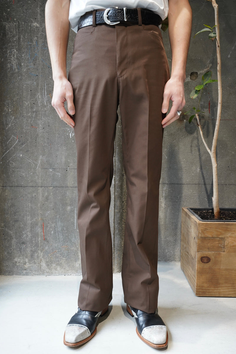 LITTLEBIG(リトルビッグ)のT/C Bootcut Pants (BROWN)(スラックス)の