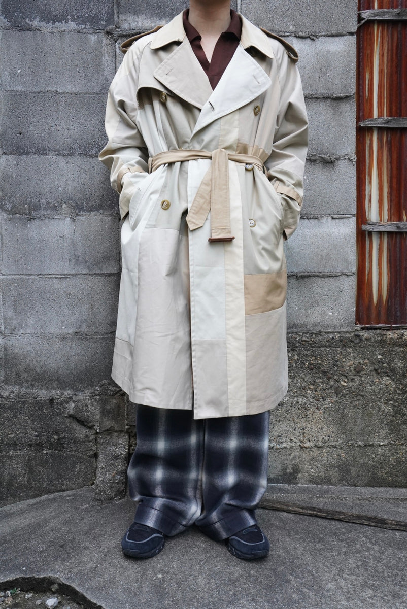 Children of the discordance NYトレンチコート3 Children of the discordance / NY VINTAGE WOOL PATCH TRENCH