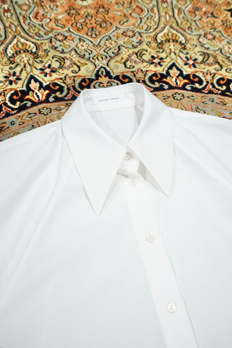 SATORU SASAKI(サトルササキ)のRAGLAN SHIRT DRESS(WHITE)(ワンピース ...