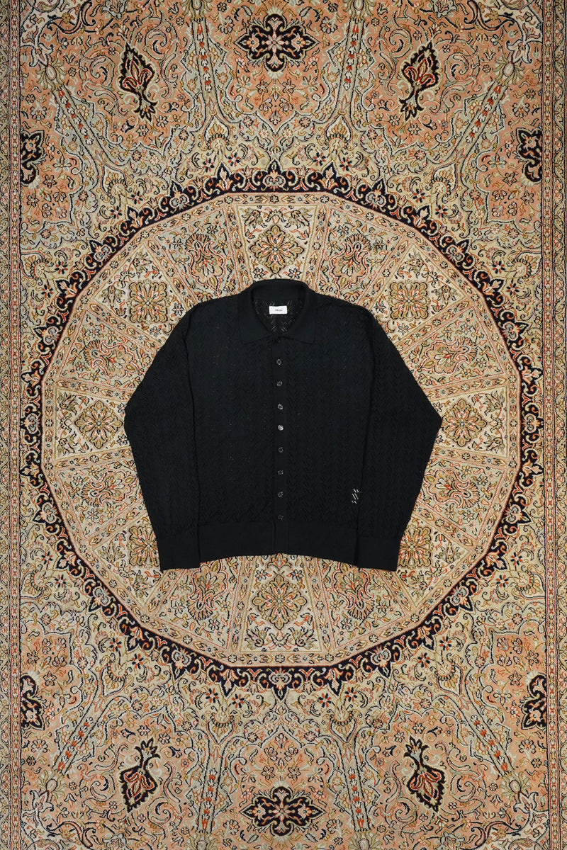 Allege openwork cardigan サイズ4 ブラック Allege.(アレッジ)のOpenwork CD(BLACK)(カーディガン)の通販