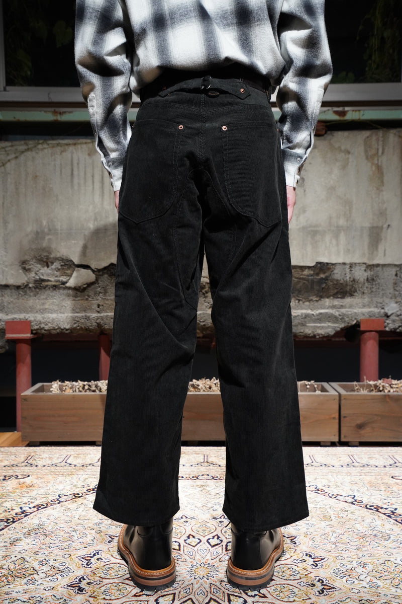 茄子紺 シュガーヒル Corduroy Double Knee Denim Pants | ochge.org