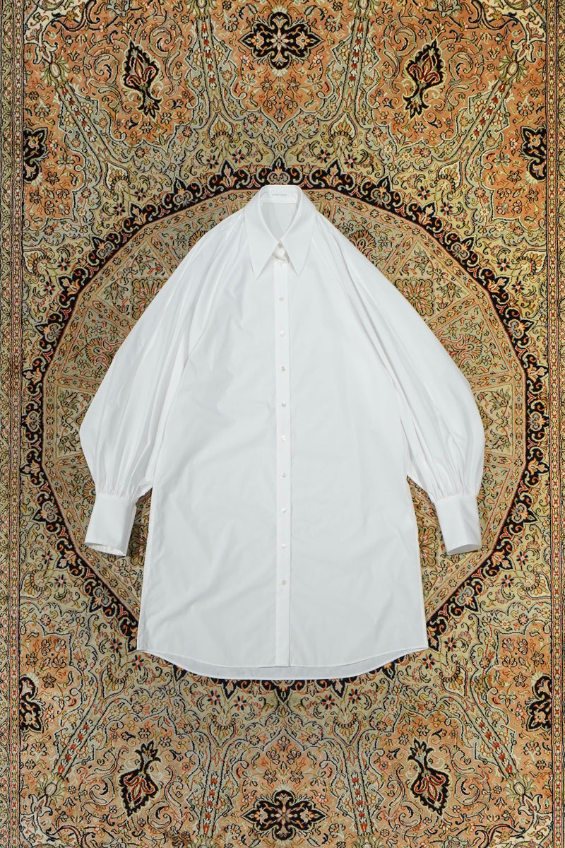 SATORU SASAKI(サトルササキ)のRAGLAN SHIRT DRESS(WHITE)(ワンピース ...