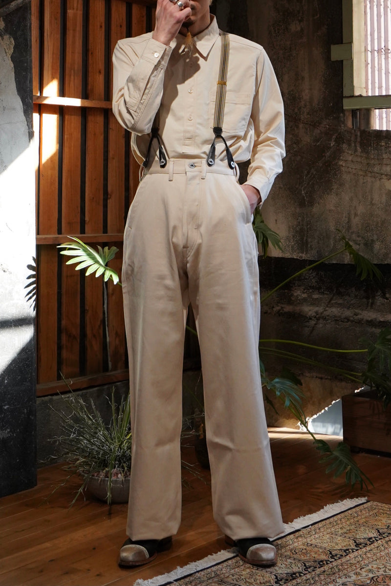 Taiga Takahashi(タイガタカハシ)のENGINEER TROUSERS(IVORY)(パンツ