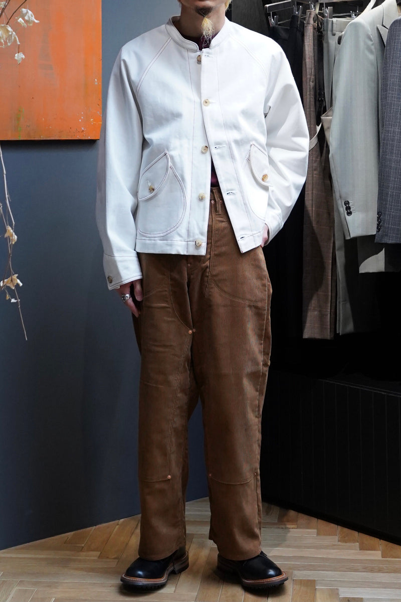 SUGARHILL（シュガーヒル）のCORDUROY DOUBLE KNEE DENIM PANTS(BROWN