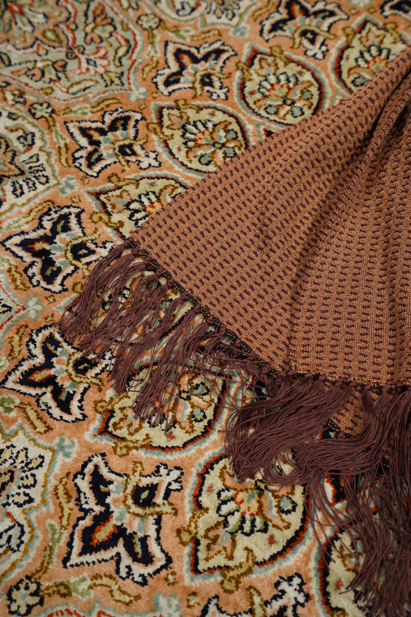 taiga takahashi 23ss ストールキャメル Taiga Takahashi(タイガタカハシ)のSTOLE(CAMEL)(ストール)の通販