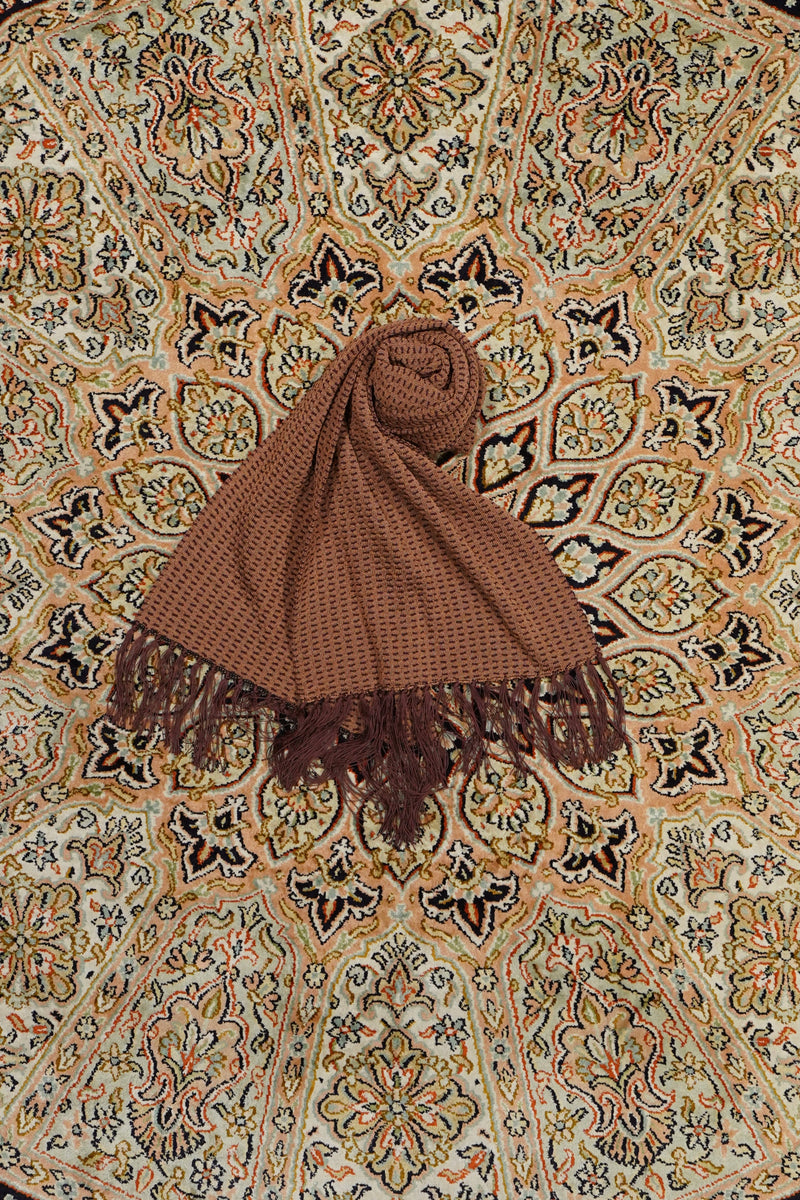 taiga takahashi 23ss ストールキャメル Taiga Takahashi(タイガタカハシ)のSTOLE(CAMEL)(ストール)の