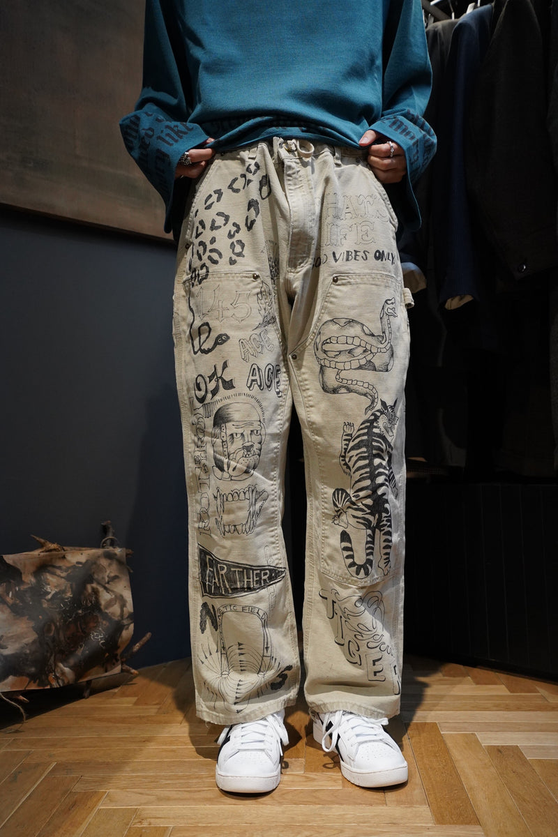 NISH / HANDPAINT WORKER PANTS | eepos.com.tr