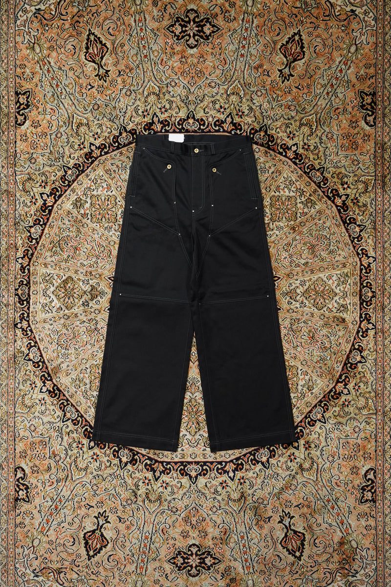 SOLARIS&Co.(ソラリスアンドコー)のNAVAL FLARE PANTS(BLACK)(パンツ