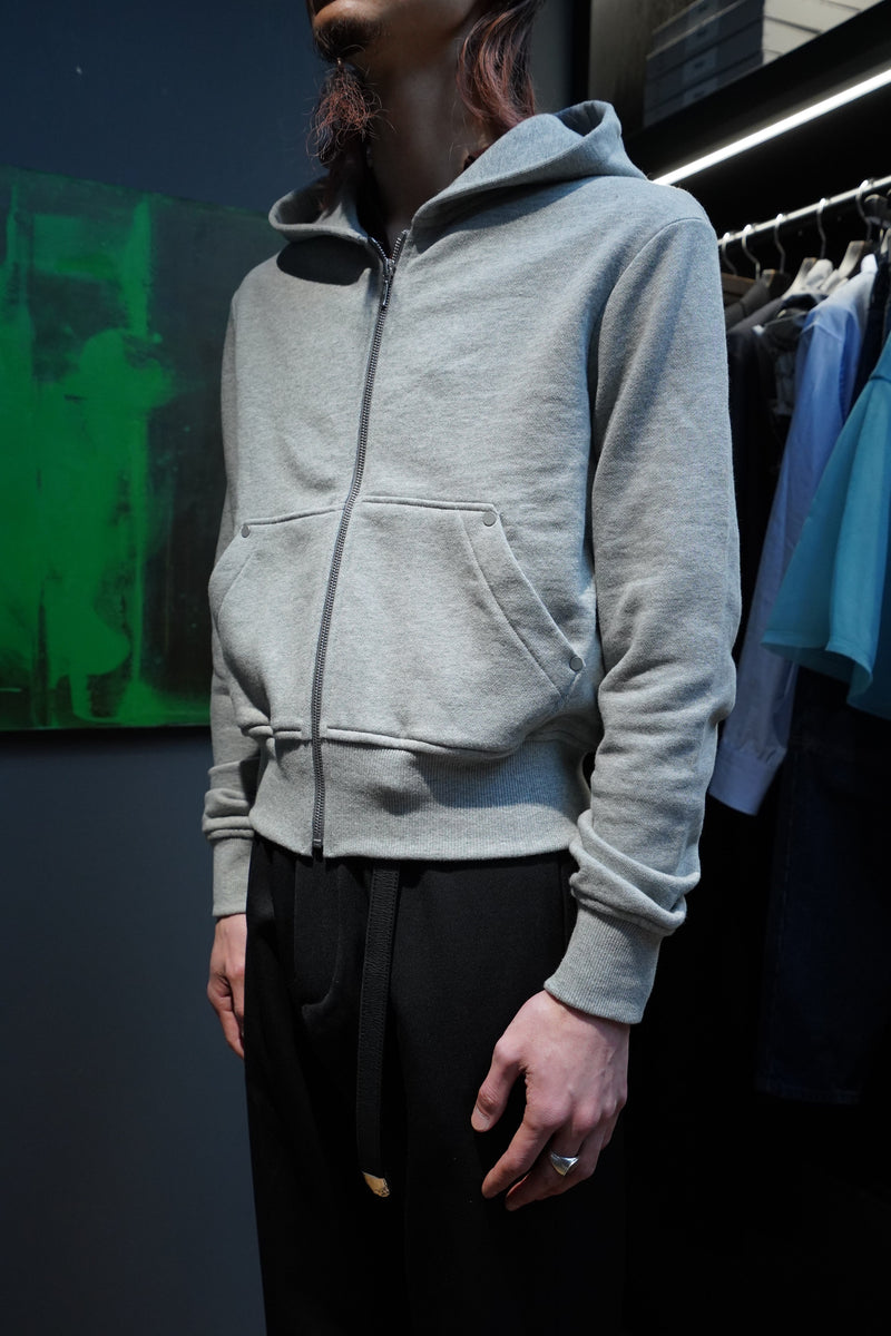 Omar Afridi(オマールアフリディ) のRIVETED ZIP HOODIE(GREY