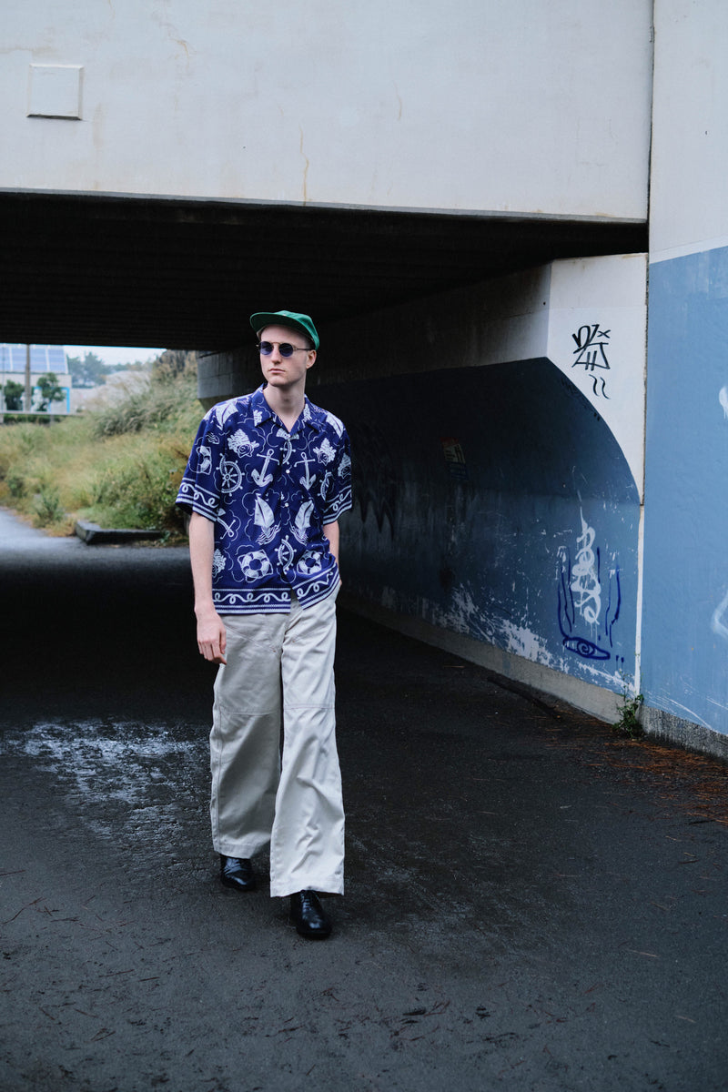 SOLARIS&Co.(ソラリスアンドコー)のNAVAL FLARE PANTS(IVORY)(パンツ