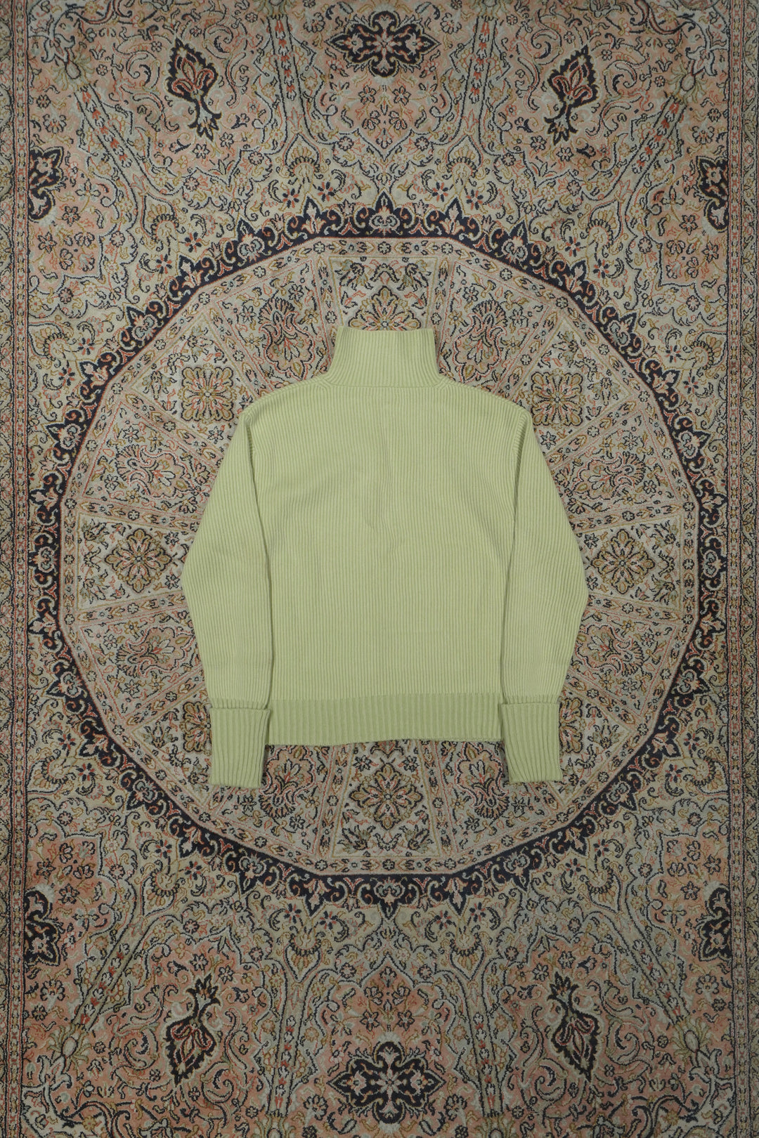 SATORU SASAKI(サトルササキ)26AWのSLIT BUTTON HIGH NECK KNIT(MINT