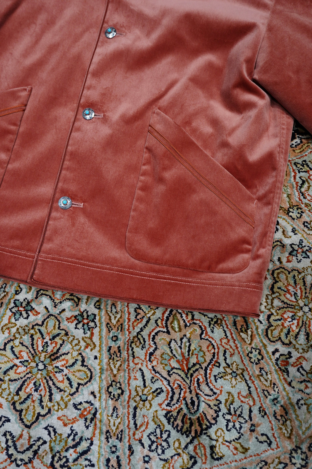 ジャケット・アウター SARTO COTTON VELVET BLOUSON SALMON SARTO(サルト)のCOTTON VELVET BLOUSON(SALMON)(ブルゾン)の通販