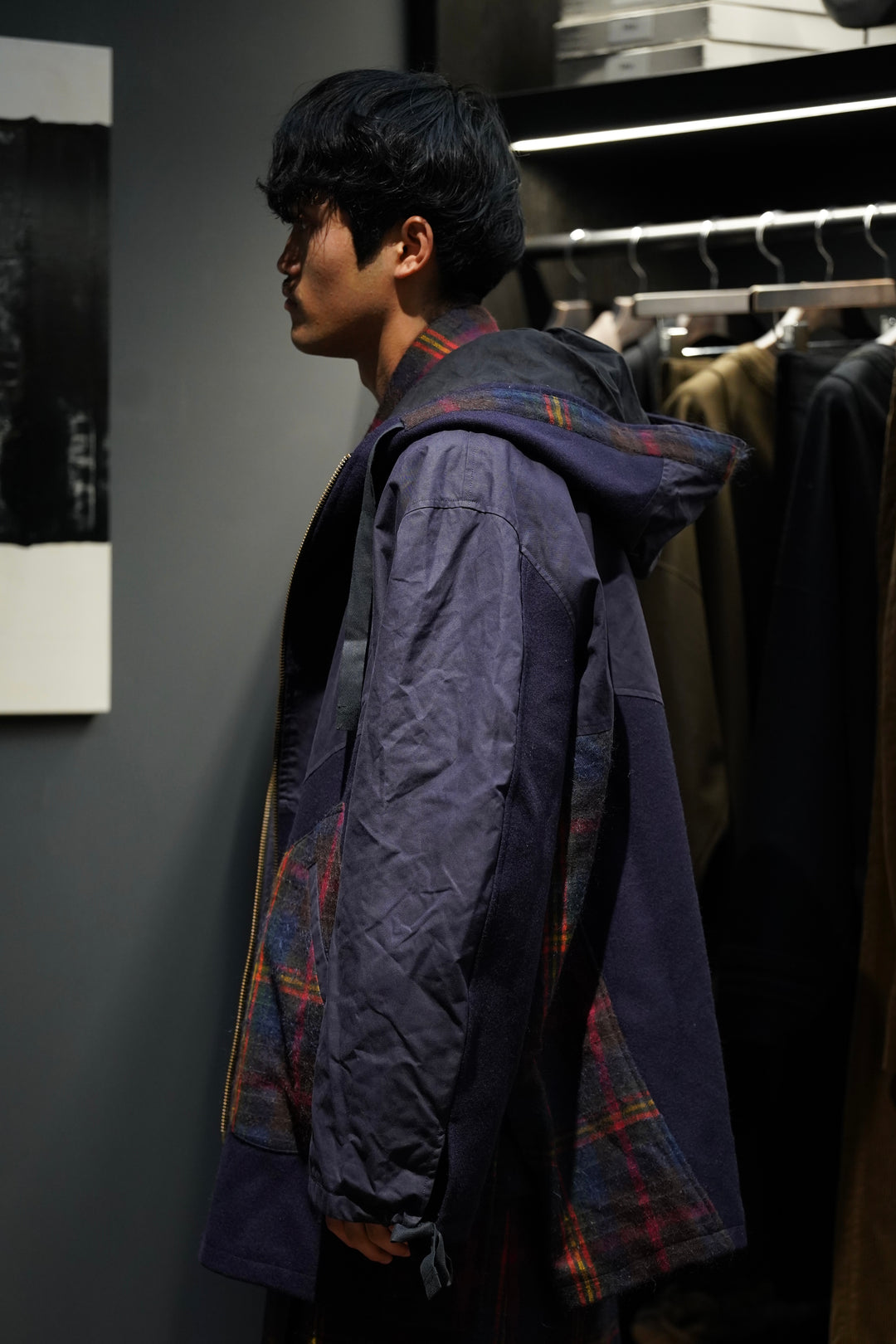 NICHOLAS DALEY(ニコラス デイリー)のSMOCK ZIP PARKA(ND TARTAN