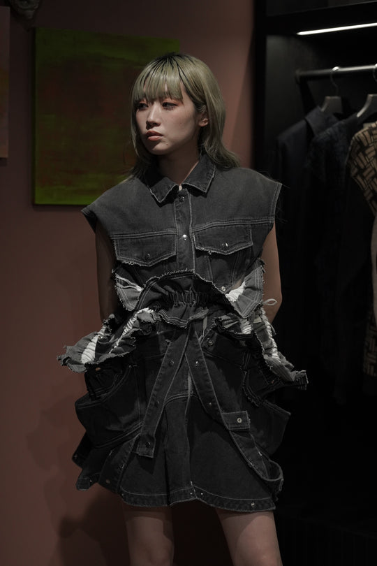あずき　HOUGA　ホウガ　jean jacket　デニム HOUGA（ホウガ）の「【HOUGA/ホウガ】jean jacket（デニム