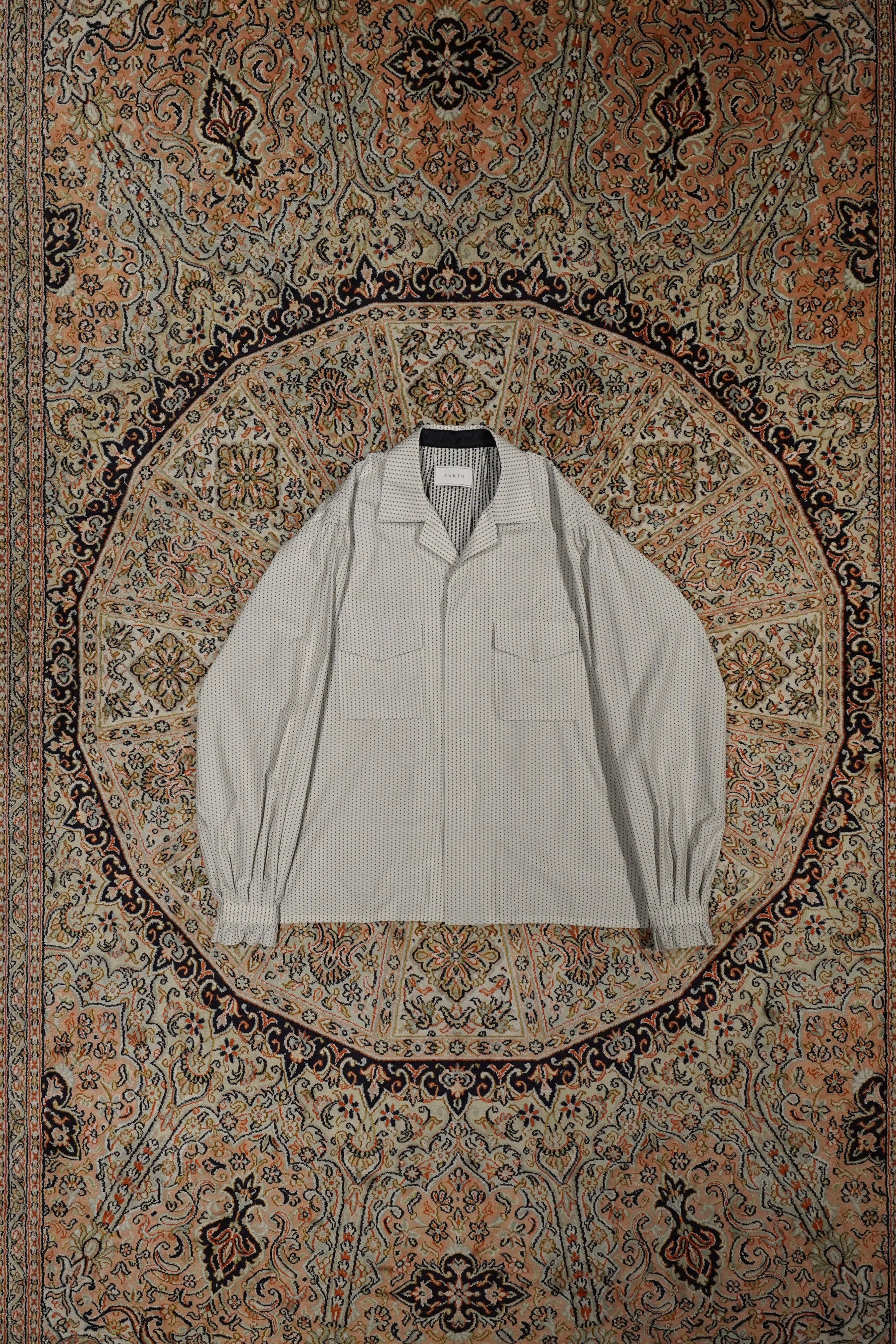 SARTO COTTON VELVET BLOUSON SALMON