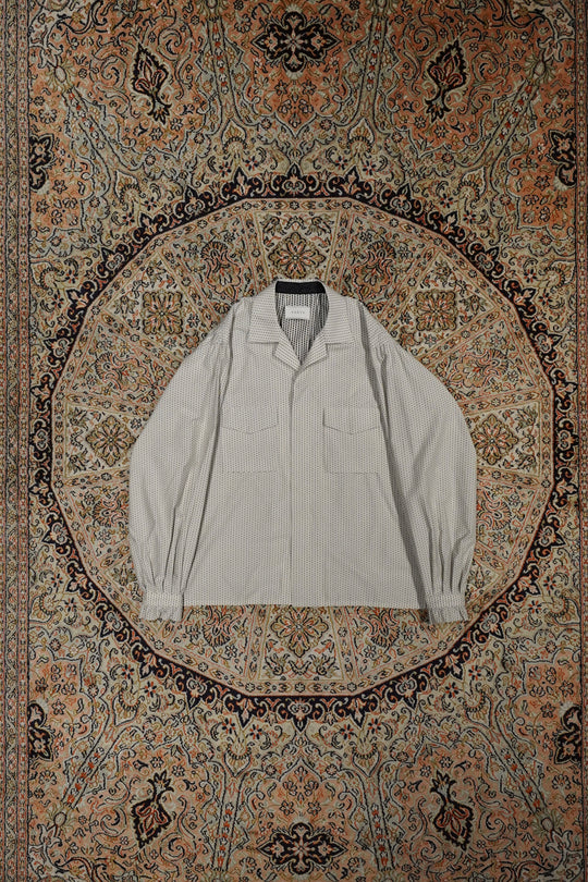 SARTO(サルト)25SSのOPEN COLLAR BLOUSE(O.WHITE/BLACK)(トップス)の