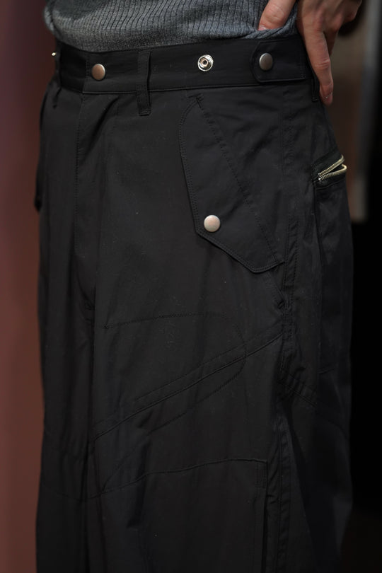 SUGARHILL(シュガーヒル)のPARACHUTE NYLON TROUSERS(BLACK