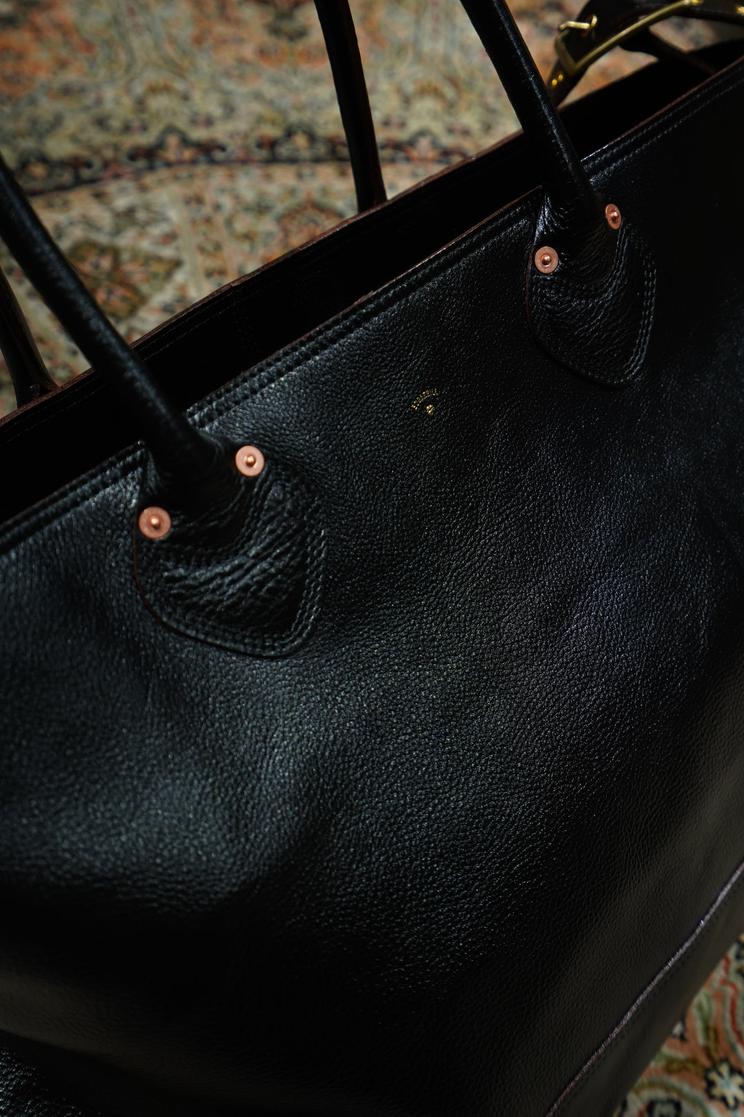 SUGARHILL(シュガーヒル) 25AWのLEATHER TOTE BAG(BLACK SHRINK