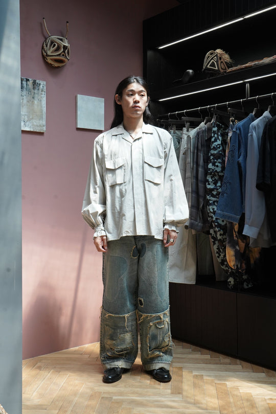 SUGARHILL(シュガーヒル)2025SSのSTRATUM DENIM PANTS WIDE CUT