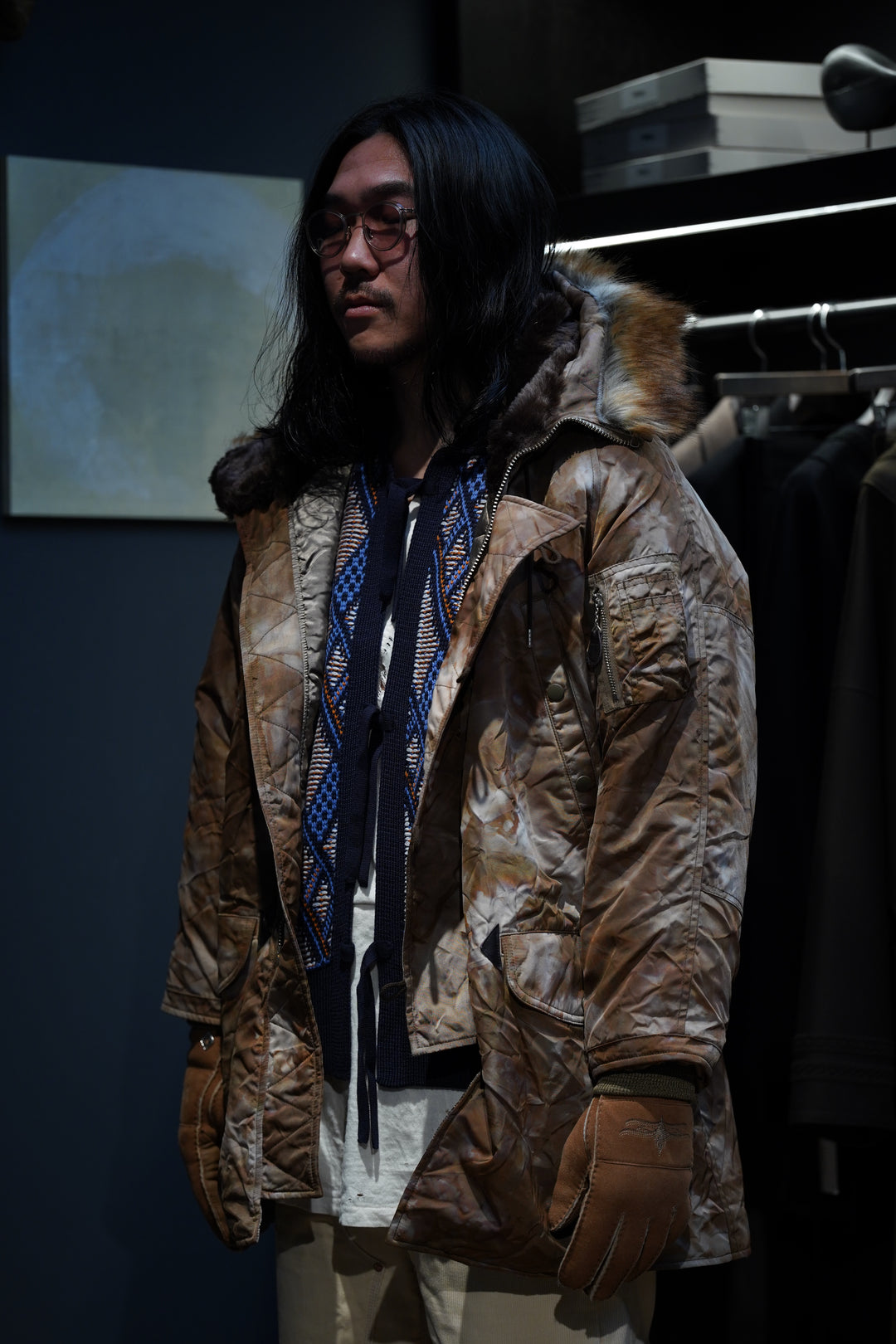 SUGARHILL（シュガーヒル）のPOUR CAMO N3-B(SAND BROWN)(コート)の