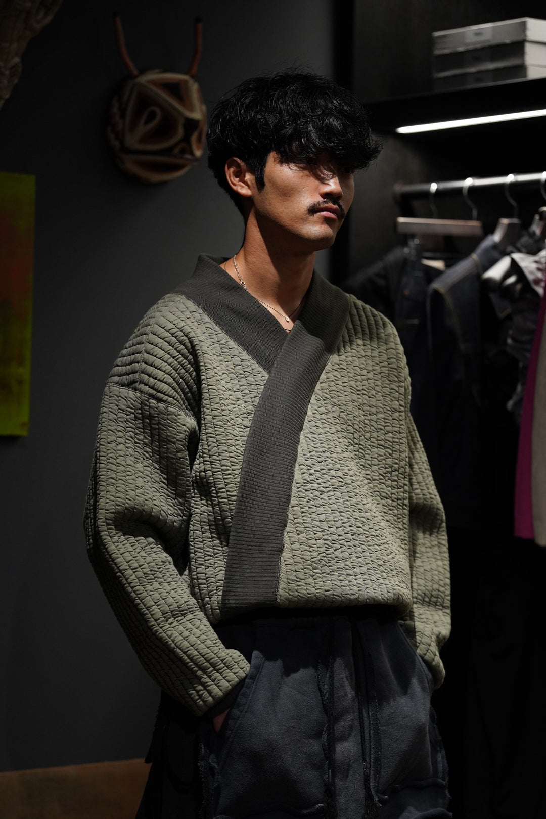 トップス Sasquatchfabrix. OBI-ONE HOODIE (OLIVE) Sasquatchfabrix.(サスクワァッチファブリックス)のOBI-ONE