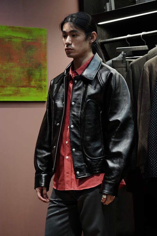 SUGARHILL(シュガーヒル)26SSのSHRINK BOMBER JACKET(BLACK SHRINK