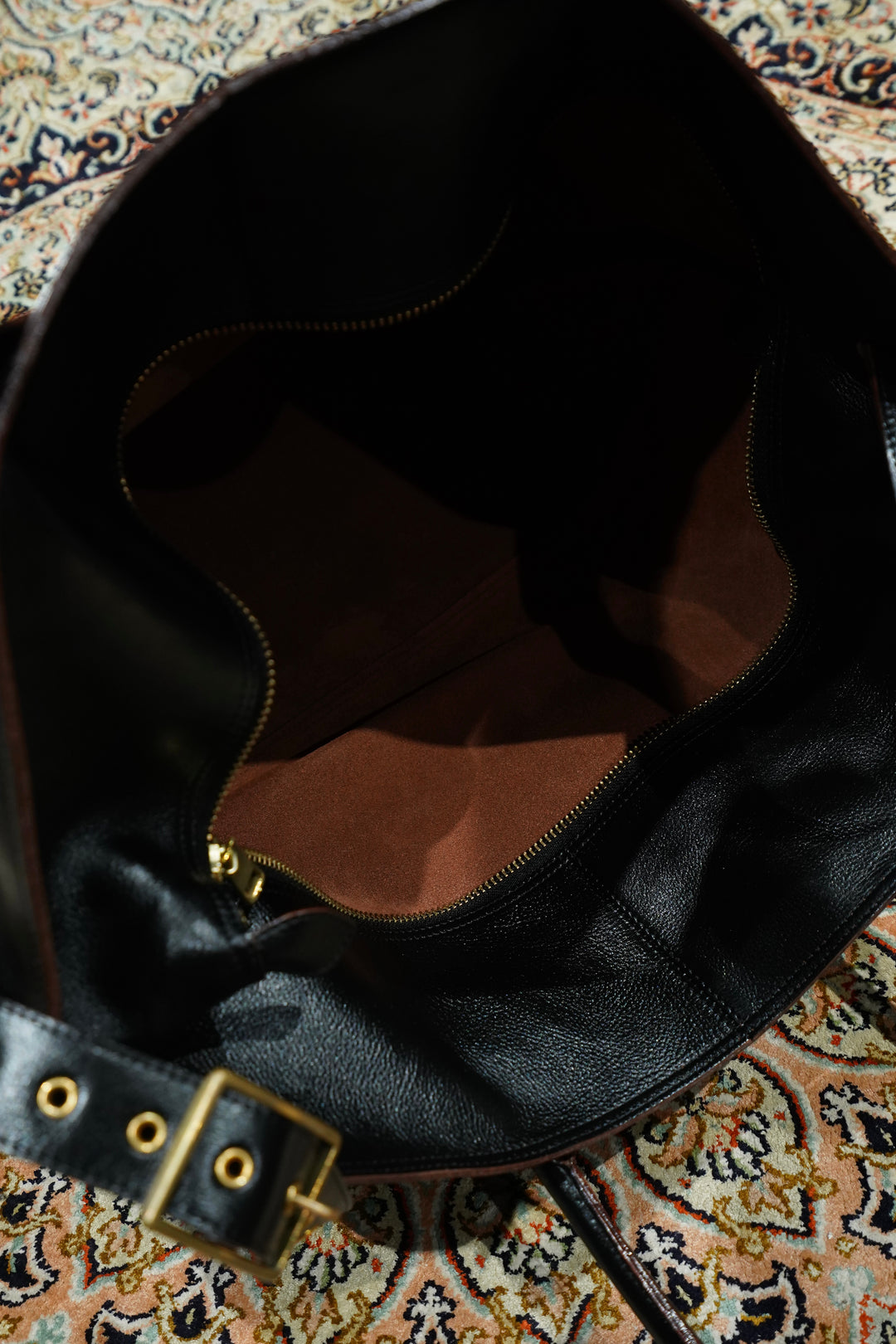 SUGARHILL(シュガーヒル) 25AWのLEATHER TOTE BAG(BLACK SHRINK