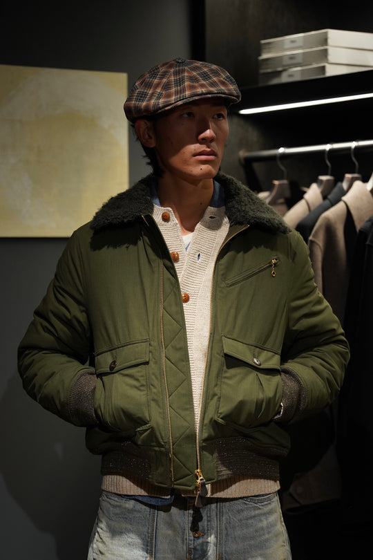 steaf （スティーフ） ジャケット STEAF(スティーフ)のGLEAM FLIGHT JACKET(EARTH GREEN)(ジャケット)の